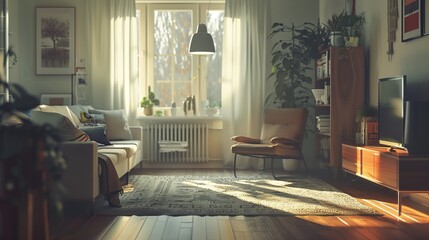 リビングルーム・北欧風