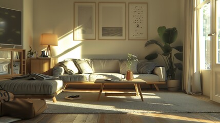 リビングルーム・北欧風