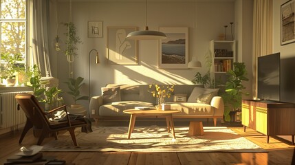 リビングルーム・北欧風