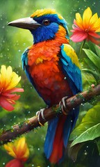 Obraz premium blue and gold macaw