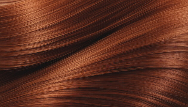 Texture cheveux auburn roux brun publicité mode beauté.