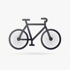 Obraz premium Minimalist Bicycle Icon in Monochrome Design