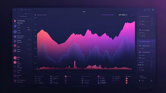 Computer Screen Displaying a Cryptocurrency Chart and Statistics