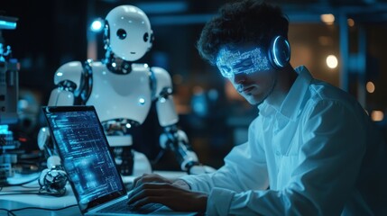 Human and Robot Collaboration in a Tech Lab