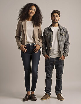 Tall woman and shorter man dating, relationship, height difference comparison concept, tall and short, tall girl beside a short man