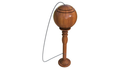 wooden bilboquet toy