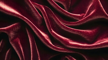 Fototapeta premium Sumptuous Velvet Fabric with Opulent Sheen and Soft Reflections