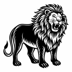 Fototapeta premium a colorful carton style lion picture