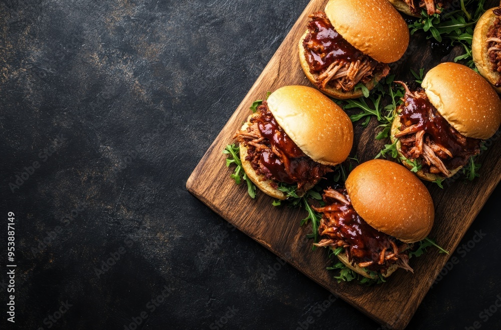 Wall mural Delicious Pulled Pork Sliders