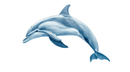 Fototapeta premium Abstract Dolphin Illustration with Colorful Grid Pattern