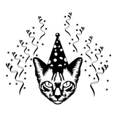 Birthday Party Cat