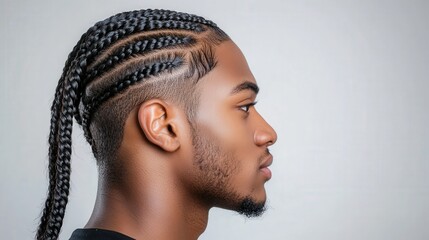 A man with dreadlocks and a beard