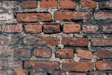 pattern old brick wall close up