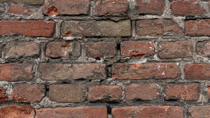 pattern old brick wall close up