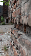 destroyed building in a city lost during the war with Ukraine