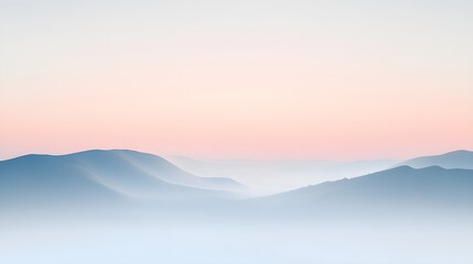 A serene landscape with a smooth, light solid color background, featuring a gentle gradient that fades into the horizon