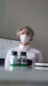 doctor prescribes medications vertical video