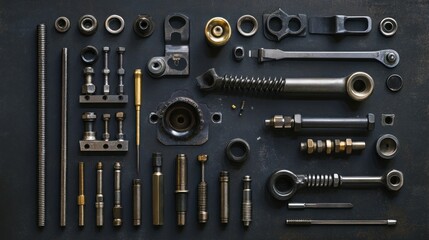 An Assortment of Industrial Metal Hardware Components