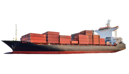 cargo ship, isolated png