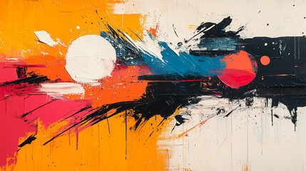 Sfondo colorato con pennellate astratte