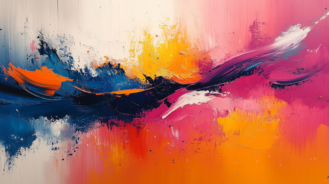 Sfondo colorato con pennellate astratte