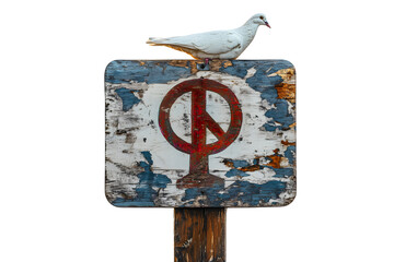 Symbolizing Peace on a Protest Sign