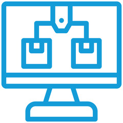 Online shipping icon