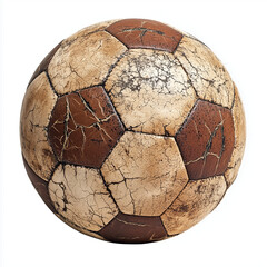 old soccer ball rusted