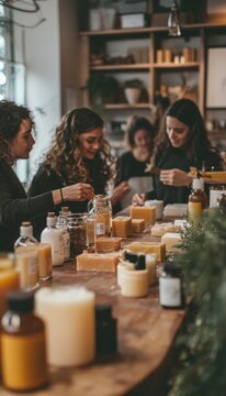 DIY Soap Making Class with Friends - Creative Gatherings, Crafting Scents, and Natural Colors
