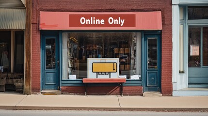 Obraz premium A small-town shop with an 