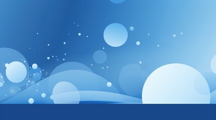 Fototapeta premium A serene abstract design featuring soft blue tones and circular shapes, creating a calming atmosphere.