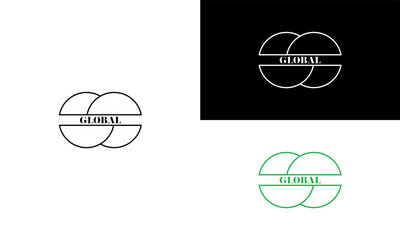 Global minimal logo