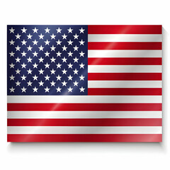 Naklejka premium american flag design isolated