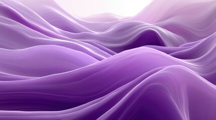 Obraz premium Flowing purple waves creating a luxurious and dynamic abstract background 