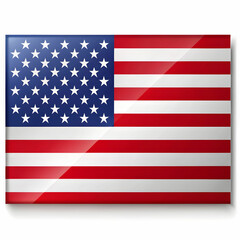 Naklejka premium american flag design isolated