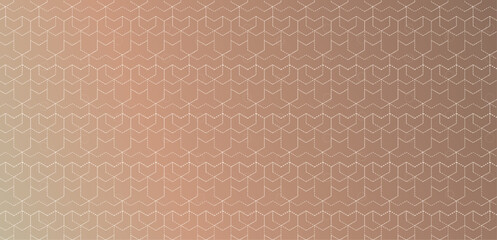 Subtle Geometric Pattern with Dotted Lines. Modern Minimalist Design in a Soft Beige and Brown Color Scheme