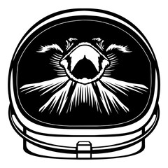 Obraz premium Frilled Neck Lizard In Astronaut Helmet