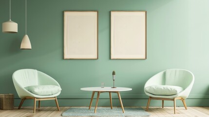 A living room with a white couch, two chairs, and a coffee table