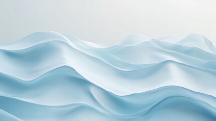 Minimalist Light Blue Background with Subtle Wave Patterns for Spa and Wellness Environments Generative AI