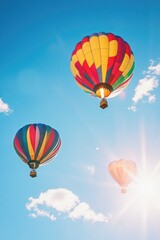 Fototapeta premium Hot Air Balloons Flying