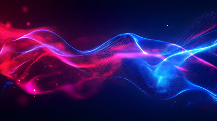 Obraz premium Bold abstract wallpaper featuring vibrant blue and red dynamics