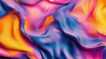 Obraz premium Close-up of colorful fabric