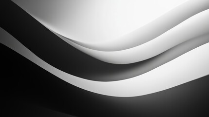 Gradient Background in Black and White for Abstract Designs Generative AI