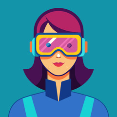 illustration of a person wearing a mask