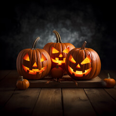Halloween Background wallpaper Jack-o'-Lanterns pumpkin poster