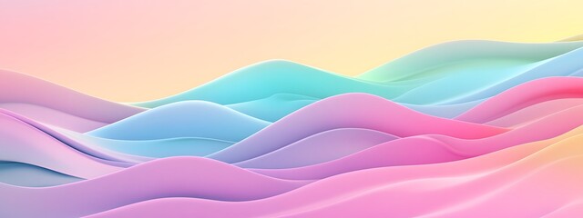 Obraz premium Colorful gradient background with a wavy texture. Abstract pattern of waves for design, banner, and wallpaper