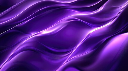 Obraz premium FFlowing purple waves creating a luxurious and dynamic abstract background