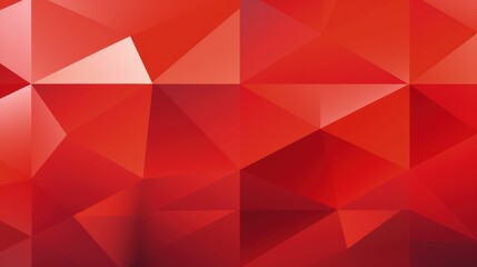 Obraz premium A vibrant abstract design featuring geometric red shapes and gradients, suitable for backgrounds or digital art projects.