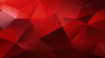 Obraz premium A vibrant abstract background featuring a geometric pattern of red tones, ideal for digital design and creative projects.
