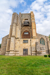 Obraz premium St Nicholas Church with a collapsed tower in North Walsham in North Norfolk, UK, East Anglia landmark 